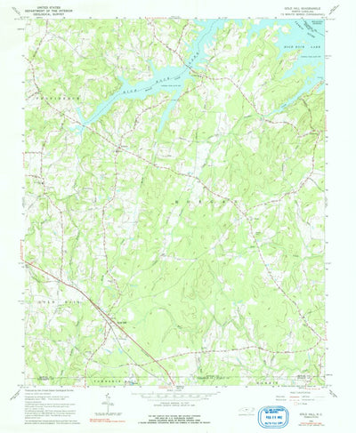 United States Geological Survey Gold Hill, NC (1962, 24000-Scale) digital map