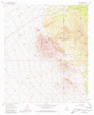 United States Geological Survey Gold Hill, NM (1963, 24000-Scale) digital map