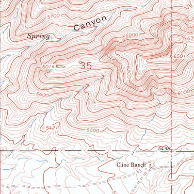 United States Geological Survey Gold Hill, NM (1963, 24000-Scale) digital map