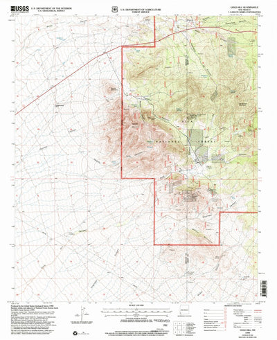 United States Geological Survey Gold Hill, NM (1999, 24000-Scale) digital map