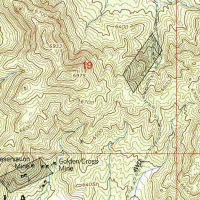 United States Geological Survey Gold Hill, NM (1999, 24000-Scale) digital map