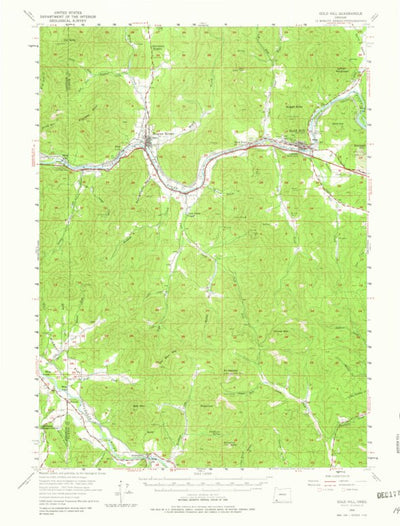 United States Geological Survey Gold Hill, OR (1954, 62500-Scale) digital map
