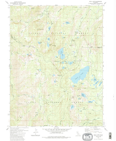 United States Geological Survey Gold Lake, CA (1981, 24000-Scale) digital map