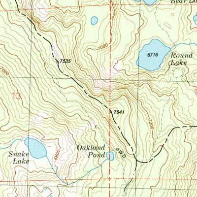 United States Geological Survey Gold Lake, CA (1981, 24000-Scale) digital map