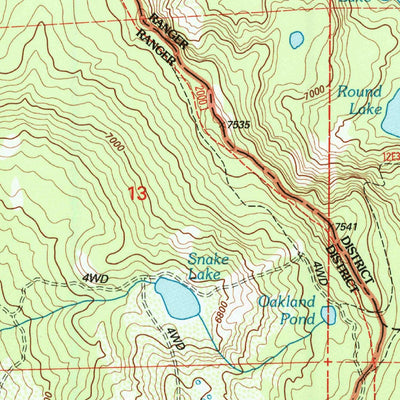 United States Geological Survey Gold Lake, CA (2000, 24000-Scale) digital map