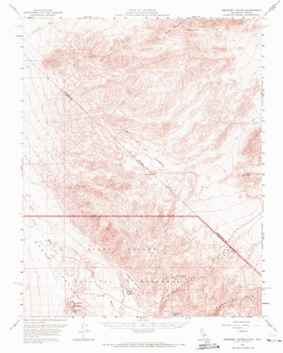 United States Geological Survey Gold Mountain, NV-CA (1957, 62500-Scale) digital map