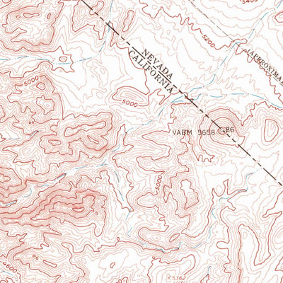 United States Geological Survey Gold Mountain, NV-CA (1957, 62500-Scale) digital map
