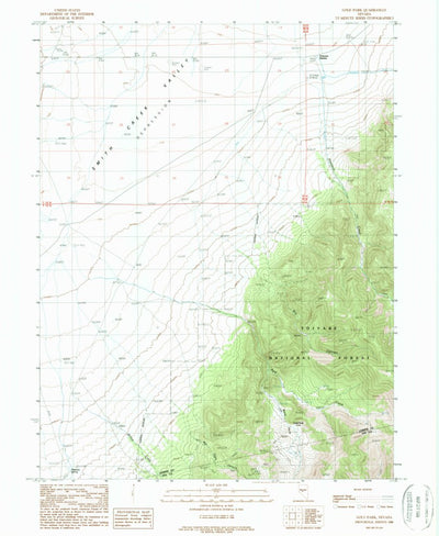 United States Geological Survey Gold Park, NV (1988, 24000-Scale) digital map