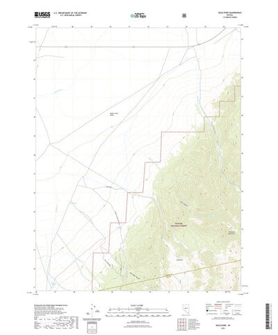 United States Geological Survey Gold Park, NV (2021, 24000-Scale) digital map