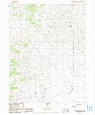 United States Geological Survey Goldbanks Hills, NV (1990, 24000-Scale) digital map