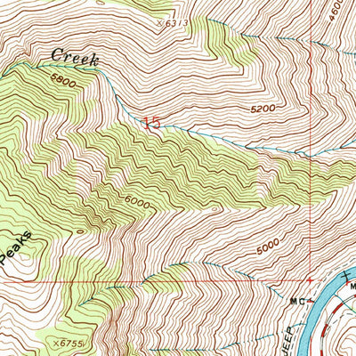 United States Geological Survey Goldbug Ridge, ID (1962, 24000-Scale) digital map
