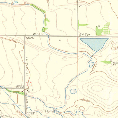 United States Geological Survey Golden, CO (1957, 24000-Scale) digital map