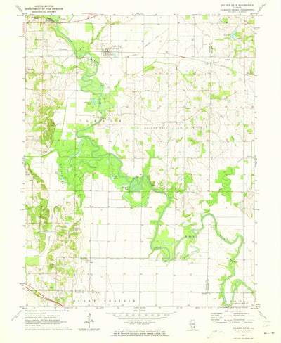 United States Geological Survey Golden Gate, IL (1971, 24000-Scale) digital map