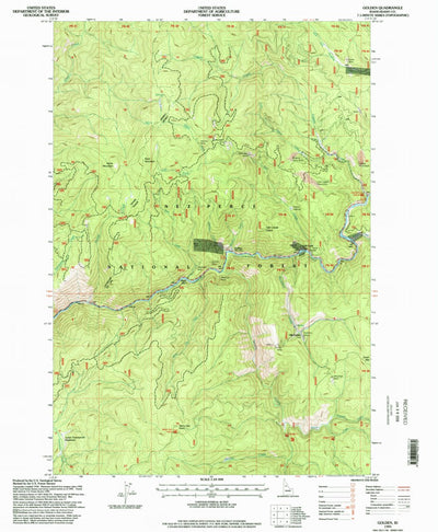 United States Geological Survey Golden, ID (1995, 24000-Scale) digital map