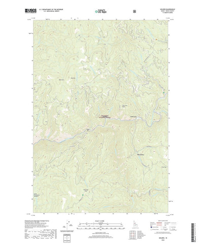 United States Geological Survey Golden, ID (2020, 24000-Scale) digital map