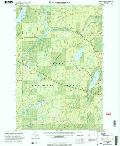 United States Geological Survey Golden Lake, MI (1999, 24000-Scale) digital map