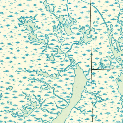 United States Geological Survey Golden Meadow Farms, LA (1950, 31680-Scale) digital map