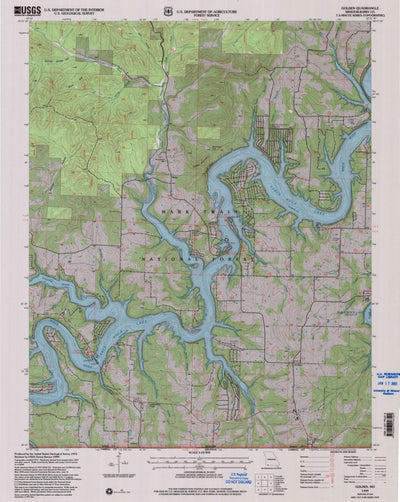 United States Geological Survey Golden, MO (1999, 24000-Scale) digital map