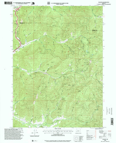 United States Geological Survey Golden, OR (1996, 24000-Scale) digital map