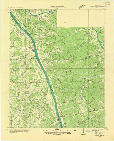 United States Geological Survey Golden Pond, KY (1936, 48000-Scale) digital map