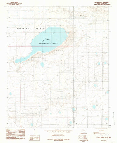 United States Geological Survey Golden Ranch, TX-NM (1985, 24000-Scale) digital map