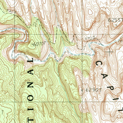 United States Geological Survey Golden Throne, UT (1987, 24000-Scale) digital map