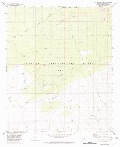 United States Geological Survey Goldenburg Draw, NM (1981, 24000-Scale) digital map