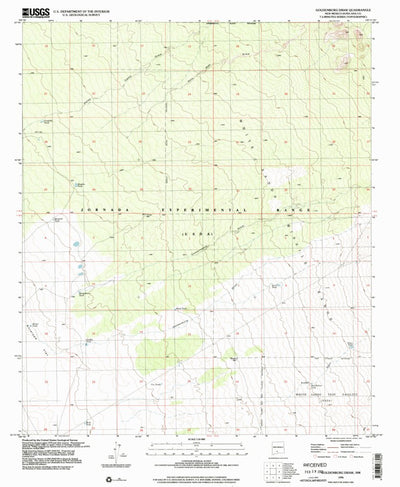 United States Geological Survey Goldenburg Draw, NM (1996, 24000-Scale) digital map