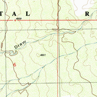 United States Geological Survey Goldenburg Draw, NM (1996, 24000-Scale) digital map