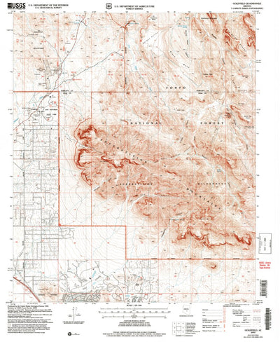 United States Geological Survey Goldfield, AZ (2004, 24000-Scale) digital map