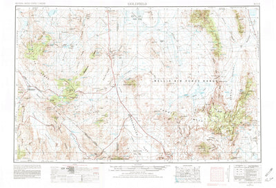 United States Geological Survey Goldfield, NV-CA (1954, 250000-Scale) digital map