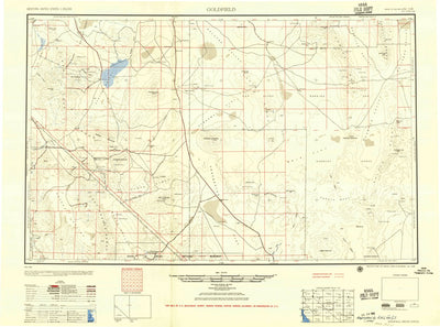 United States Geological Survey Goldfield, NV-CA (1955, 250000-Scale) digital map