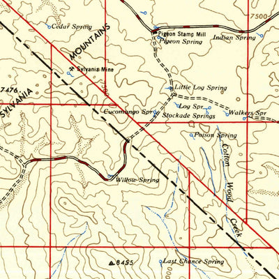 United States Geological Survey Goldfield, NV-CA (1955, 250000-Scale) digital map