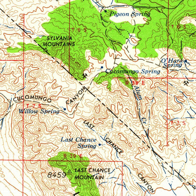 United States Geological Survey Goldfield, NV-CA (1962, 250000-Scale) digital map