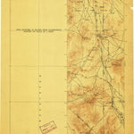 United States Geological Survey Goldfield W, NV-CA (1908, 250000-Scale) digital map