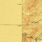 United States Geological Survey Goldfield W, NV-CA (1908, 250000-Scale) digital map