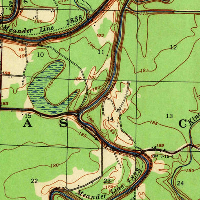 United States Geological Survey Goldman, AR (1941, 62500-Scale) digital map
