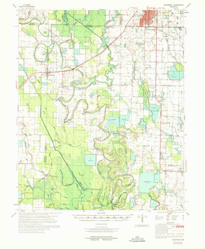 United States Geological Survey Goldman, AR (1969, 62500-Scale) digital map