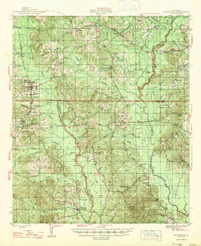 United States Geological Survey Goldonna, LA (1947, 62500-Scale) digital map