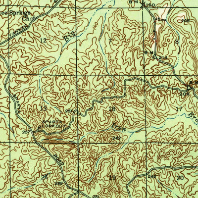 United States Geological Survey Goldonna, LA (1947, 62500-Scale) digital map