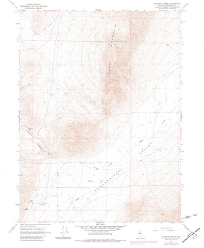 United States Geological Survey Goldrun Creek, NV (1965, 24000-Scale) digital map