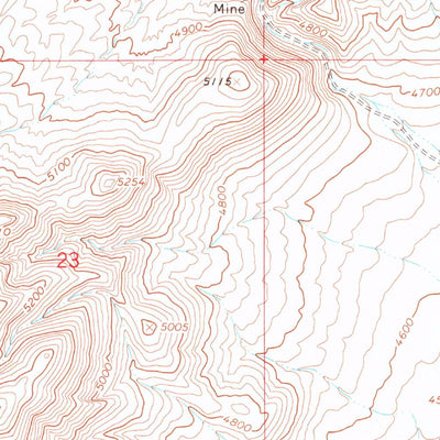 United States Geological Survey Goldrun Creek, NV (1965, 24000-Scale) digital map