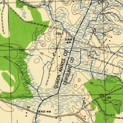 United States Geological Survey Goldsboro, MD (1944, 31680-Scale) digital map