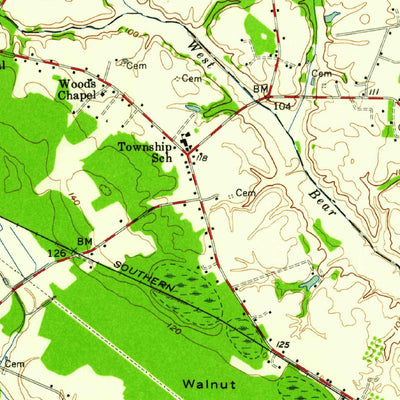 United States Geological Survey Goldsboro, NC (1957, 62500-Scale) digital map