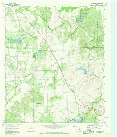 United States Geological Survey Goldsboro, TX (1967, 24000-Scale) digital map