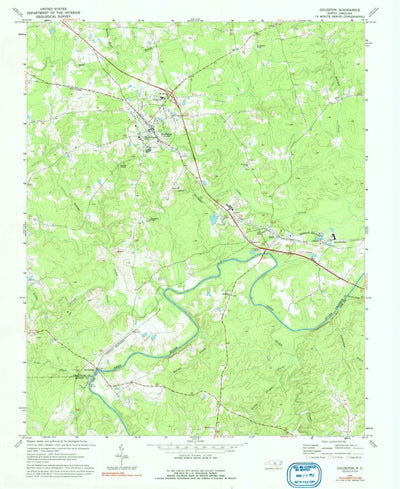 United States Geological Survey Goldston, NC (1970, 24000-Scale) digital map