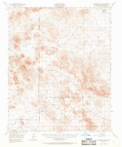 United States Geological Survey Goldstone Lake, CA (1948, 62500-Scale) digital map