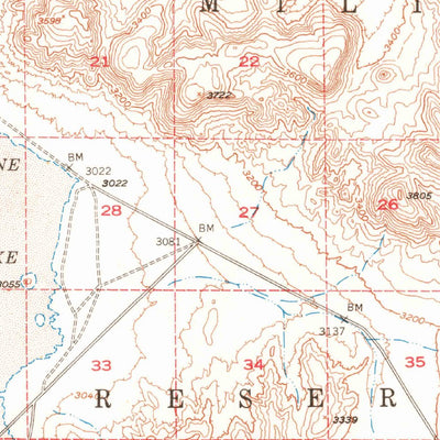 United States Geological Survey Goldstone Lake, CA (1948, 62500-Scale) digital map
