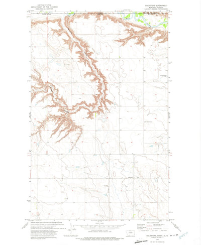 United States Geological Survey Goldstone, MT (1972, 24000-Scale) digital map