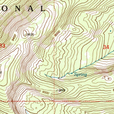 United States Geological Survey Goldstone Pass, MT-ID (1997, 24000-Scale) digital map